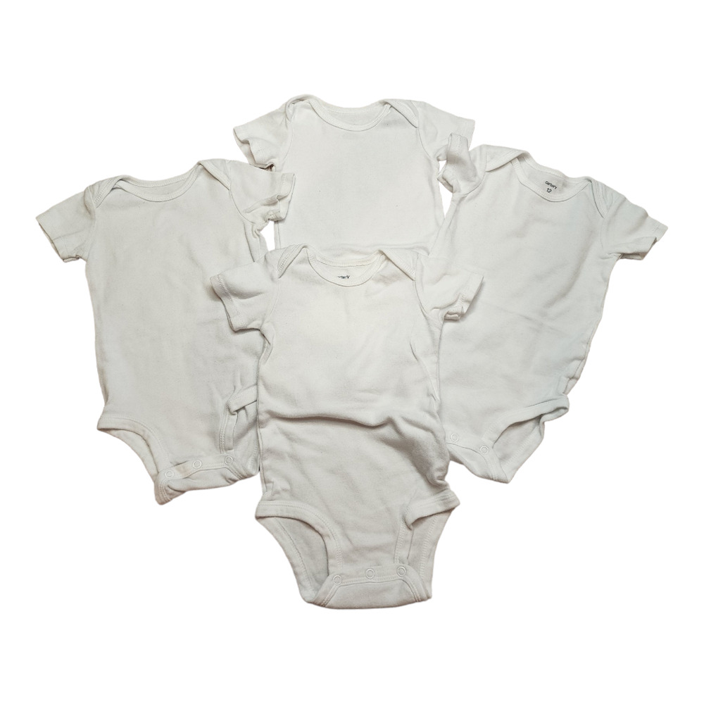 NWOT Carter's Short Sleeve Bodysuit 4pk 12M